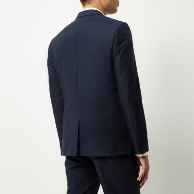Blue skinny suit jacket